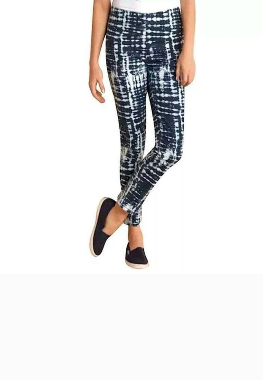 Soft Surroundings Psychadelic TieDye Dopamine Tapered Leg PullOn Pants Women's L
